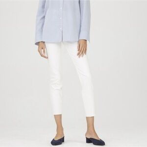 Karen Millen Essential Classic White Capri Pants